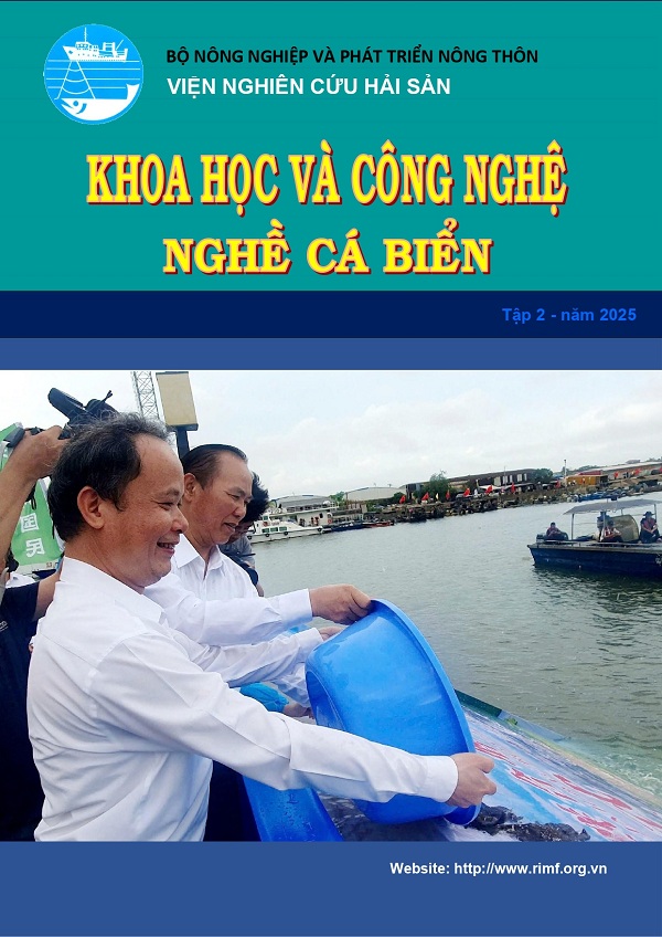 Ấn phẩm Khoa học công nghệ Nghề cá biển tập 2 năm 2025