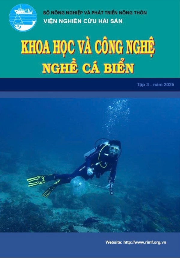 Ấn phẩm Khoa học công nghệ Nghề cá biển tập 3 năm 2025