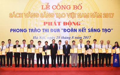 Viện nghiên cứu Hải sản vinh dự nhận Giải thưởng  Sách vàng sáng tạo Việt Nam 2017