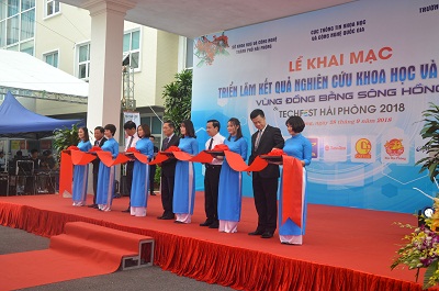 Viện nghiên cứu hải sản tham gia triển lãm Kết quả nghiên cứu khoa học và công nghệ vùng Đồng bằng sông Hồng và TECHFEST Hai Phong 2018