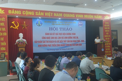 Hội thảo Đánh giá kết quả thực hiện Chương trình Công nghệ sinh học lĩnh vực Dinh dưỡng thức ăn, bảo quản sau thu hoạch và chế biến thủy sản giai đoạn 2008-2021 và định hướng phát triển công nghiệp sinh học đến năm 2030.