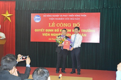 Lễ Công bố Quyết định bổ nhiệm chức vụ Viện trưởng Viện nghiên cứu Hải sản