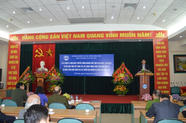 Lễ Kỷ niệm 57 năm ngày truyền thống ngành thủy sản (01/4/1959 – 01/4/2016) và Hội nghị Tổng kết công tác xây dựng phong trào toàn dân bảo vệ ANTQ năm 2015 